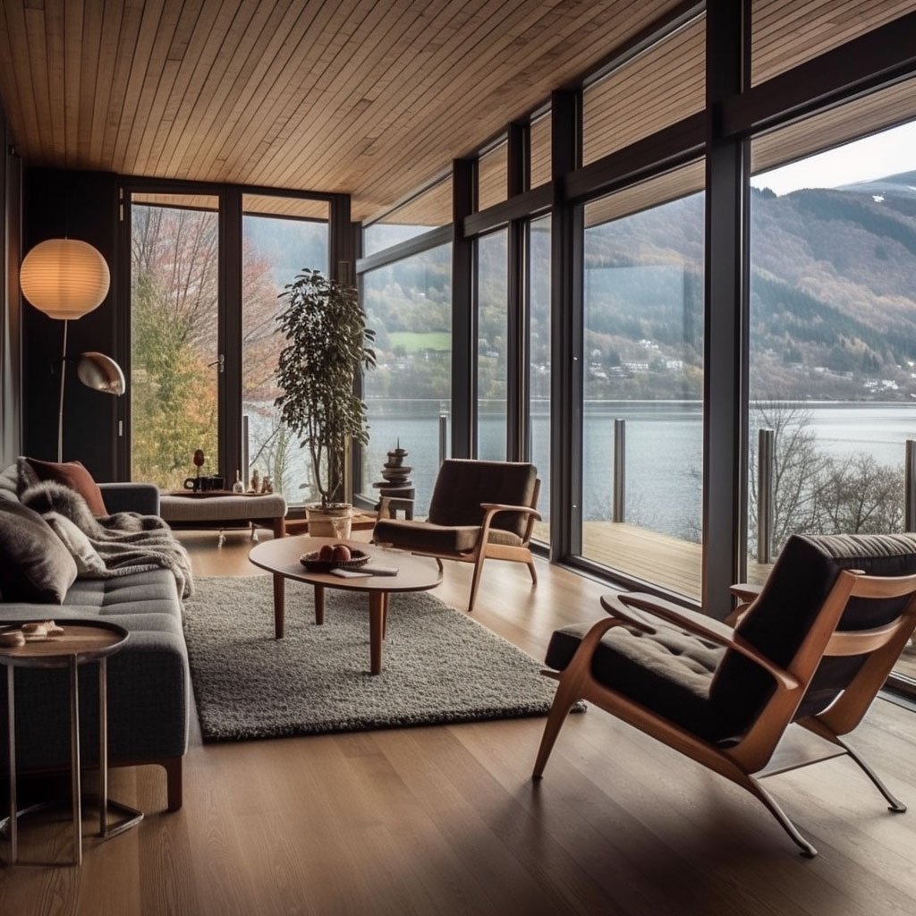 A beautifully decorated Norwegian home following modern Scandinavian design principles.