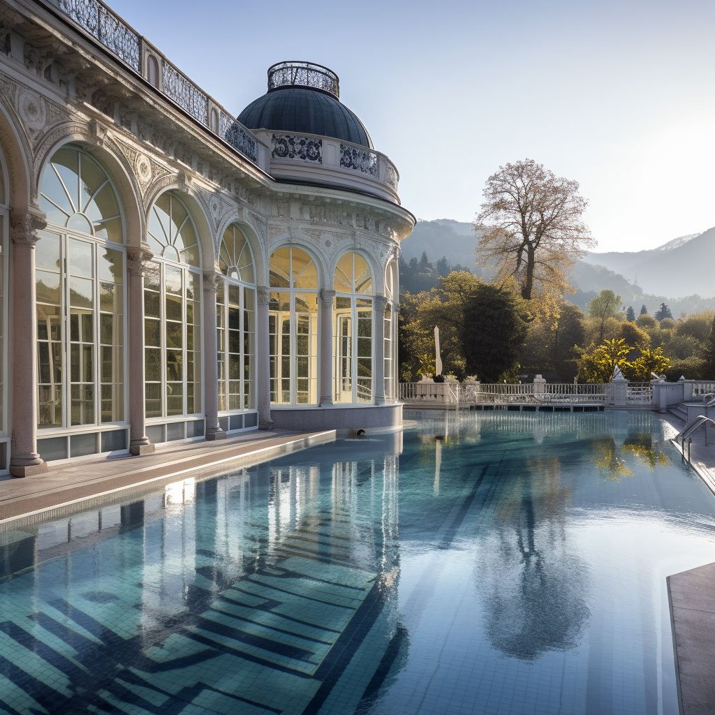 A tranquil thermal spa in Vichy or Aix-les-Bains.
