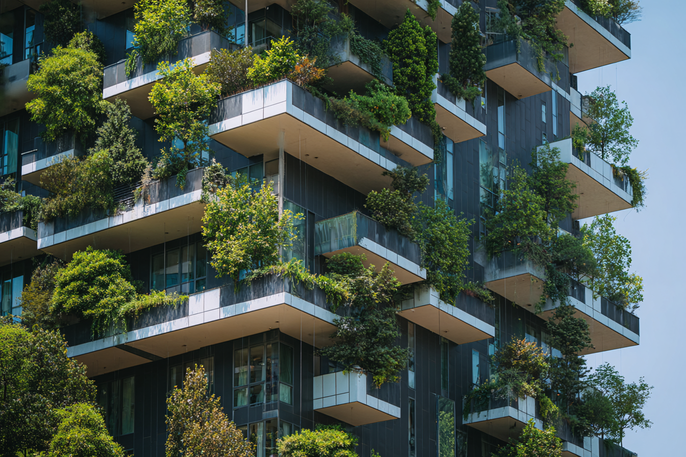 The Vertical Forest (Bosco Verticale) in Milan, showcasing modern Italian sustainable architecture.