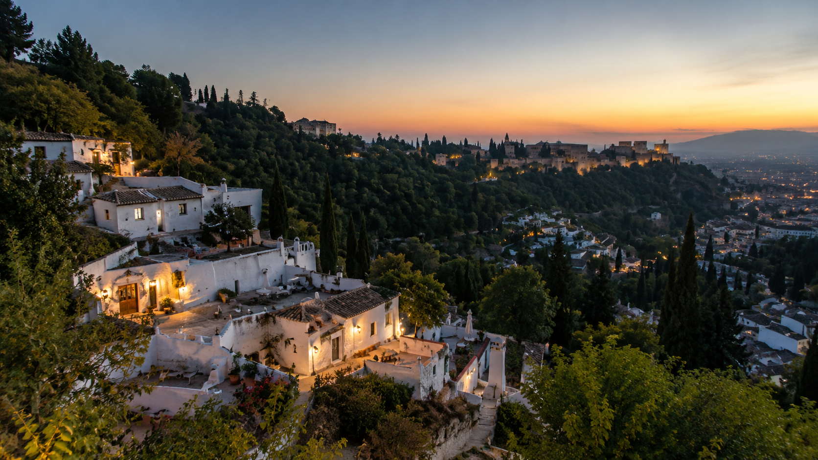 Sacromonte hillside in Granada where cave flamenco traditions continue.