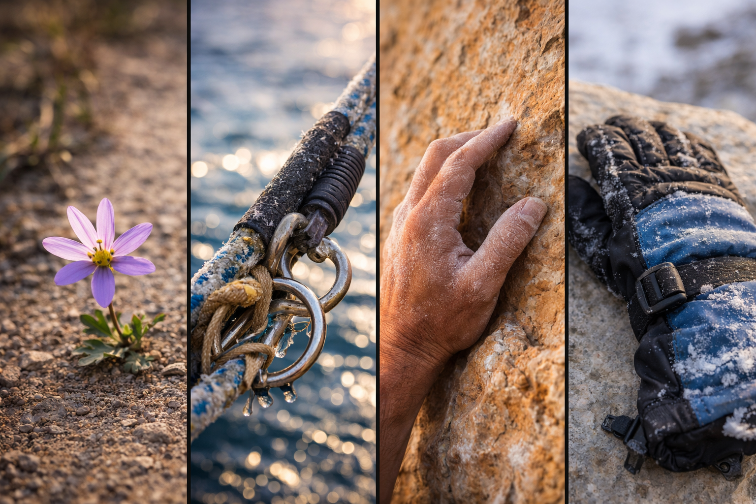 Four seasonal cues showing how adventure travel changes across the Greek year.