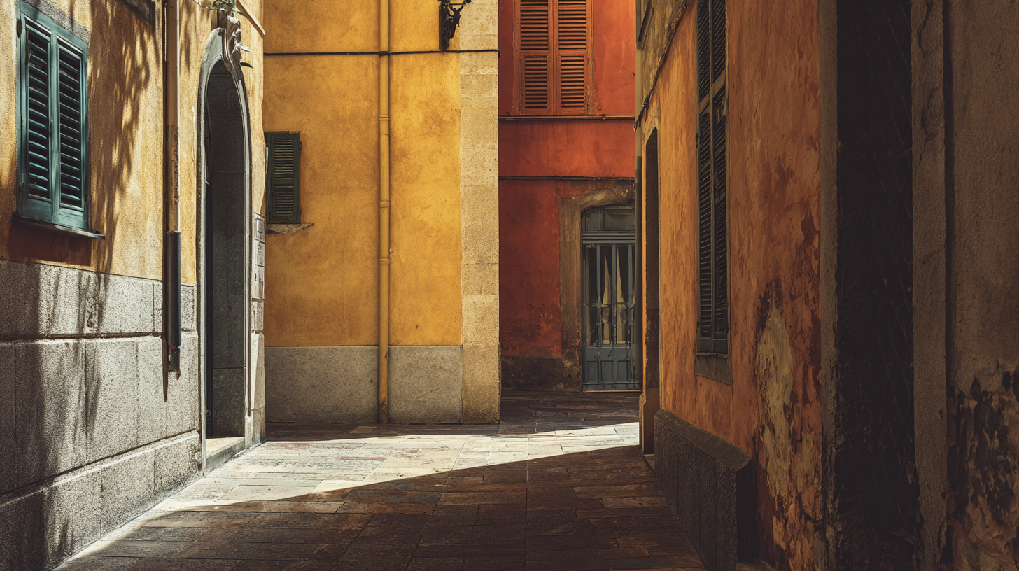 Visual contrast between northern and southern Italian streets.