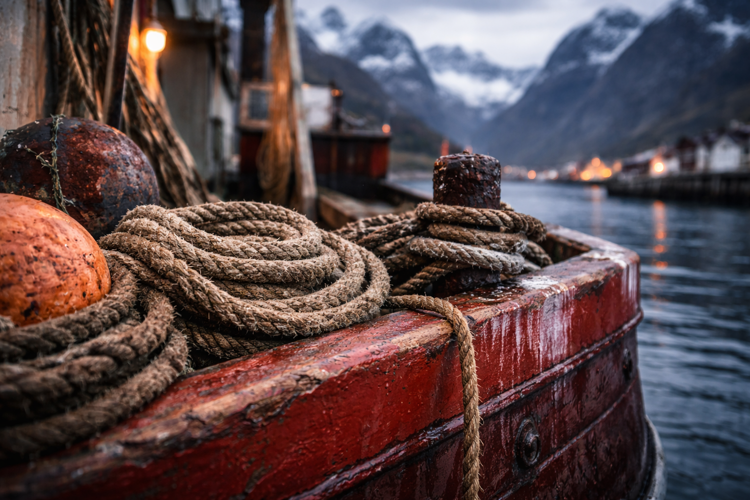 Fishing-boat detail in Lofoten showing the tactile side of working coastal beauty.