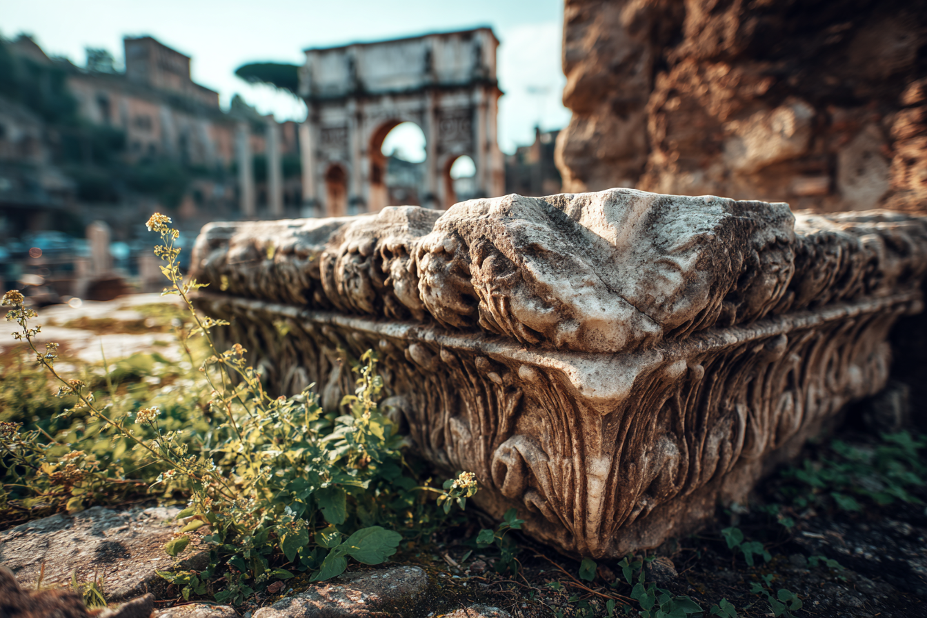 Well-preserved frescoes inside an ancient Roman villa in Herculaneum.