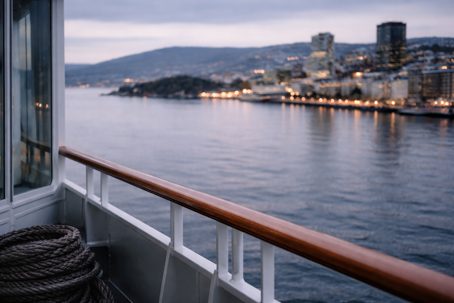 Oslo as a starting point for routes toward coastal and northern Norway.