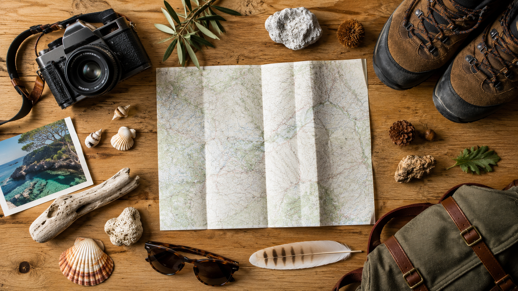 Travel planning items for a landscape-focused trip through Spain.