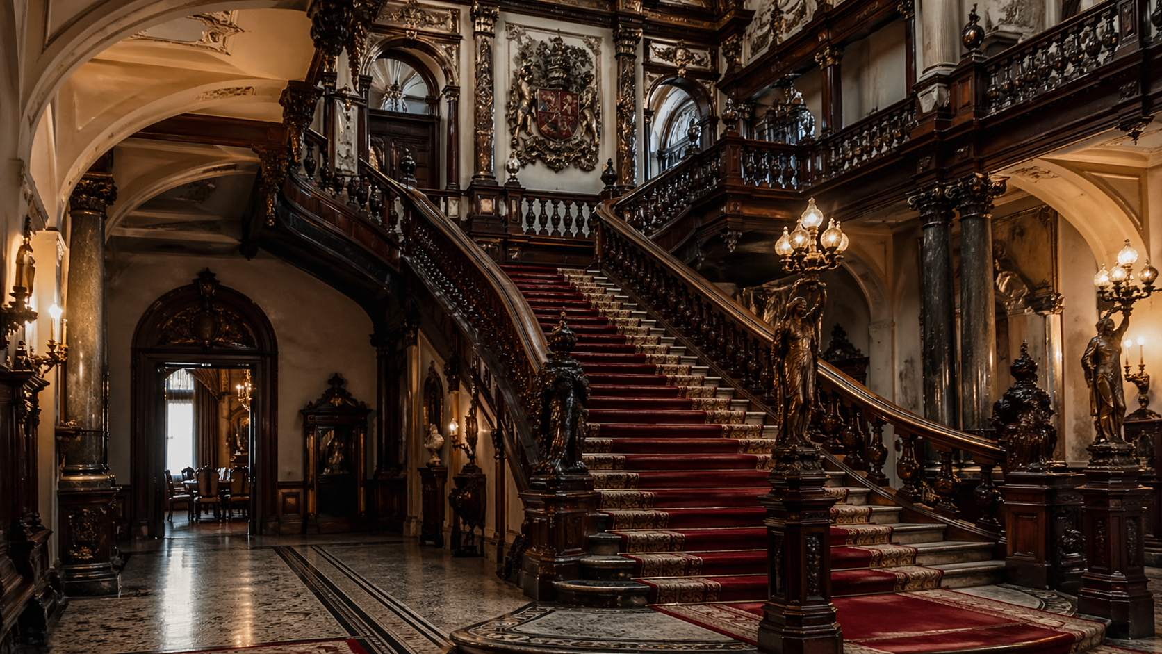Romanian royal history expressed through refined ceremonial castle architecture.