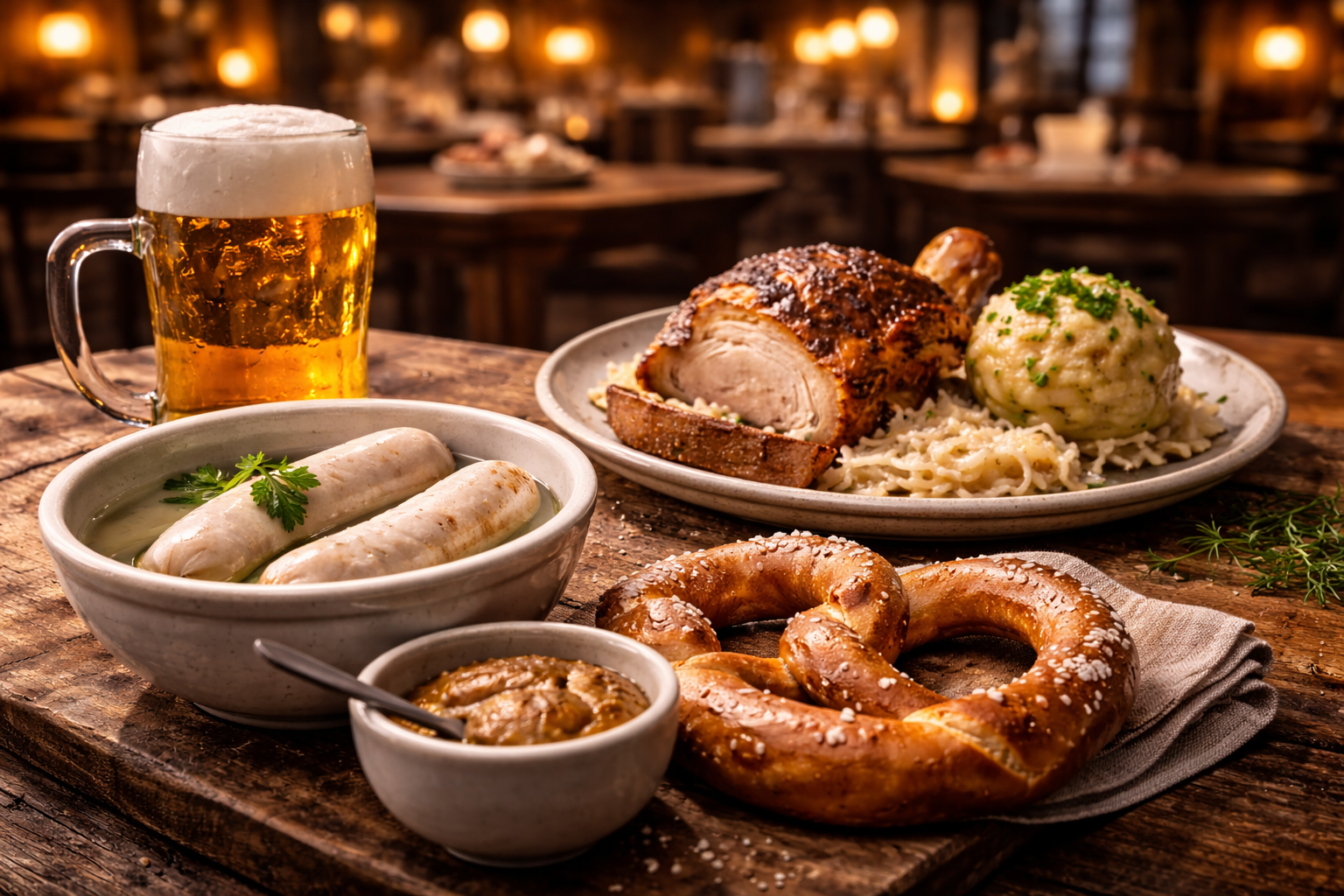 Hearty Bavarian comfort food in a warm traditional inn.