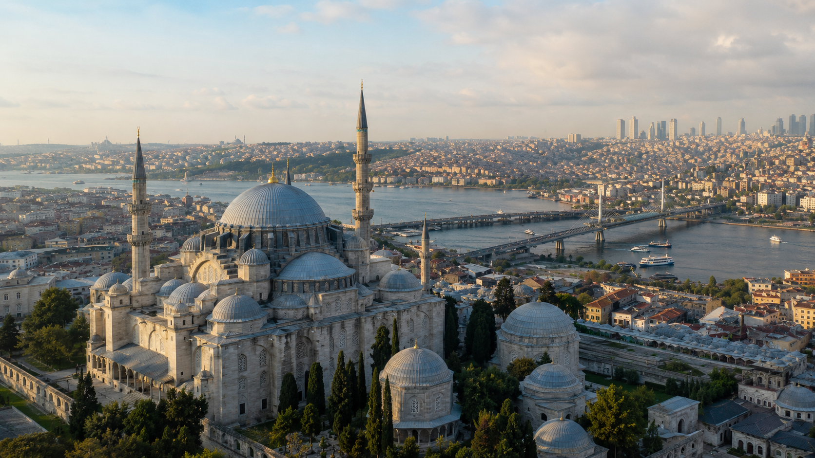 Suleymaniye Mosque overlooking the Golden Horn in Istanbul
