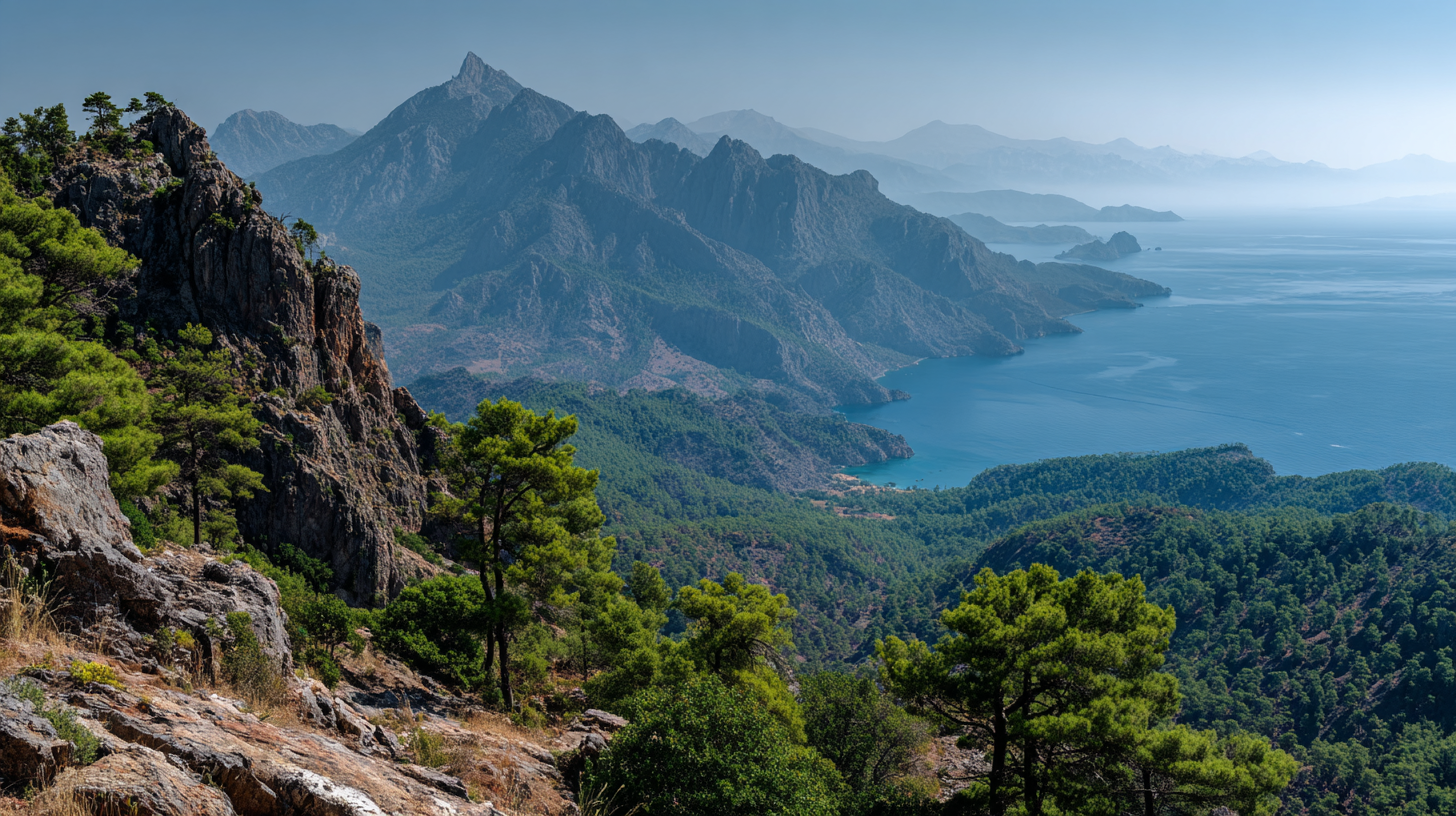 Taurus Mountains rising behind Turkey’s Mediterranean coast