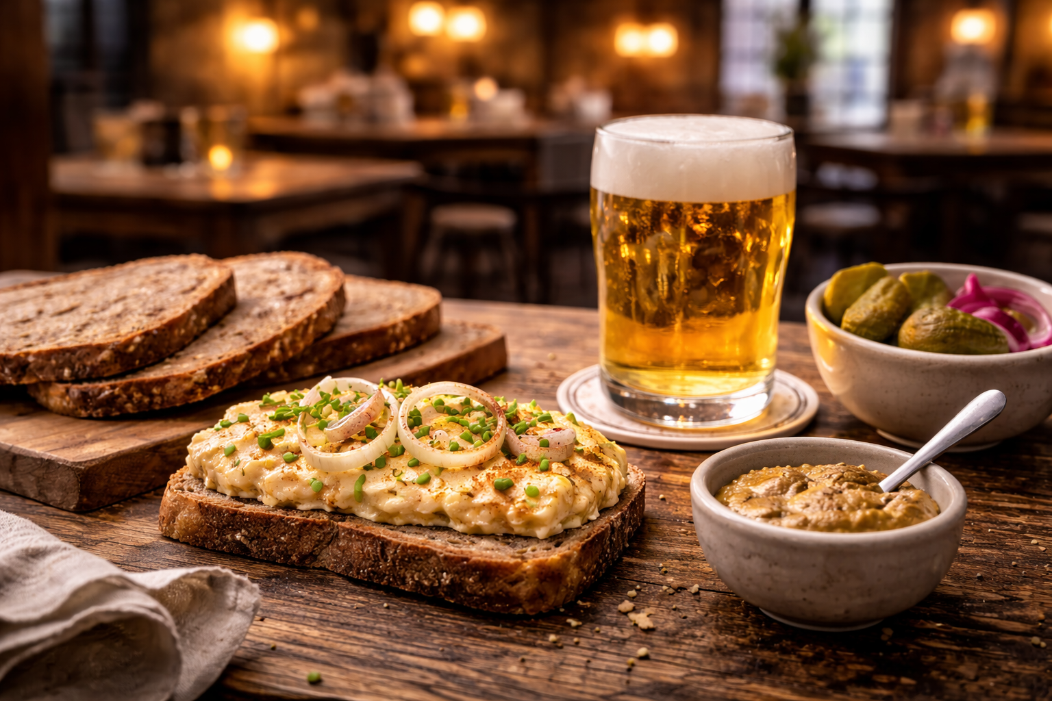 Everyday local tavern food in western Germany with an unpretentious city atmosphere.