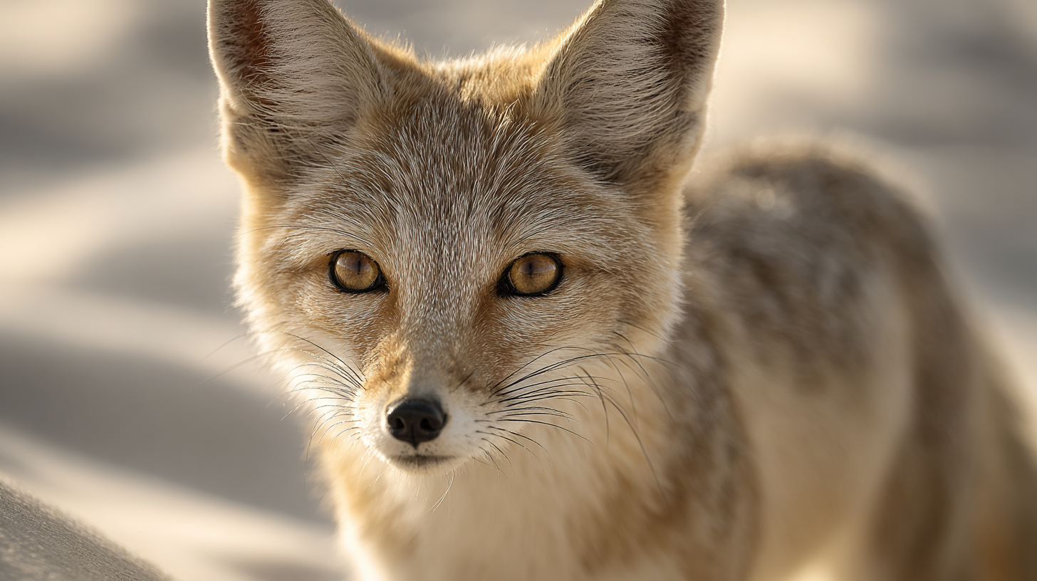 Close-up of a desert fox in Pakistan’s deserts.