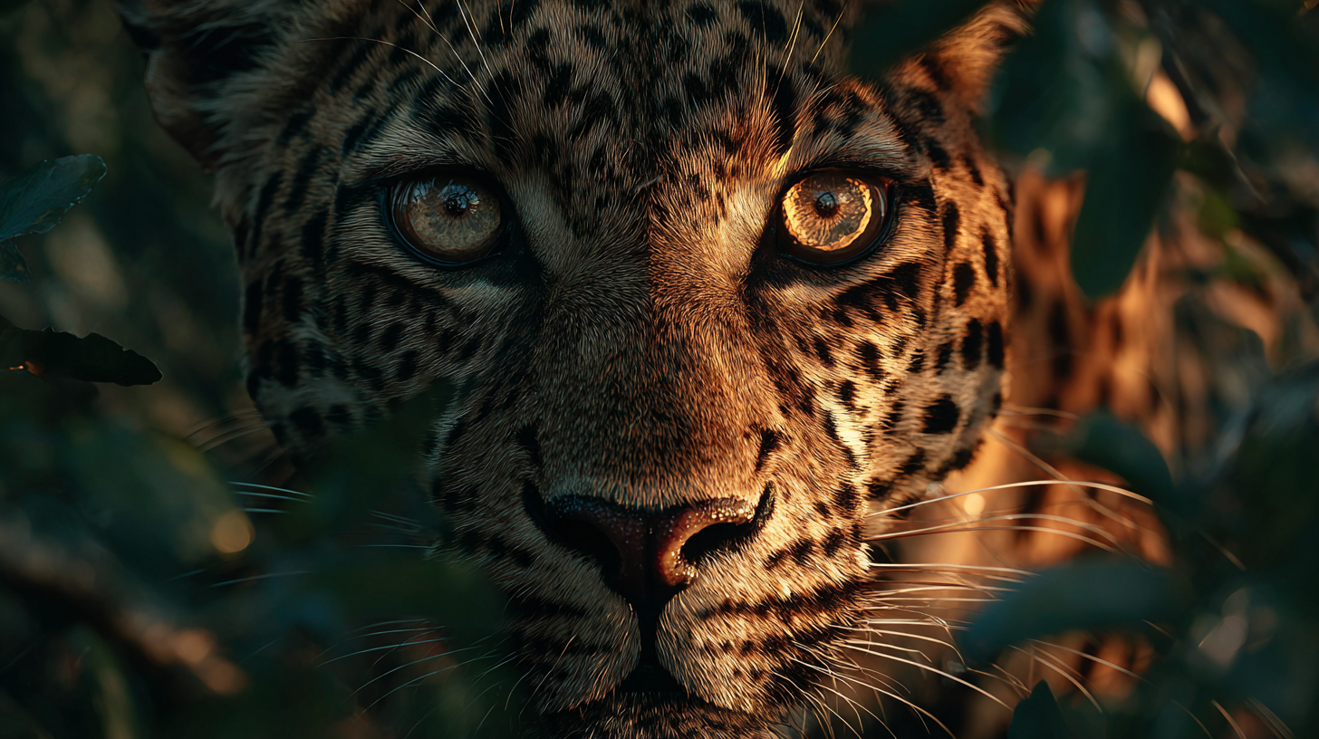Close-up of a leopard moving through Pakistan’s forests.