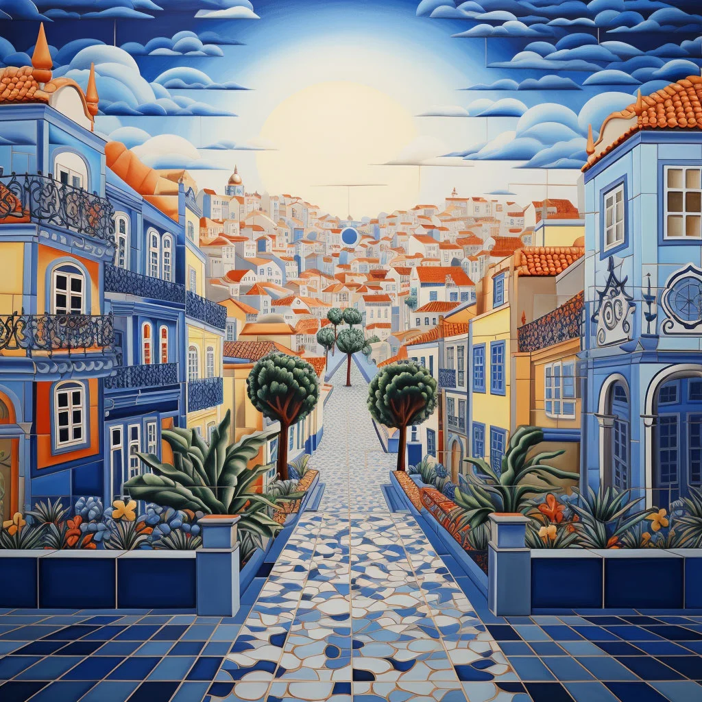 A captivating image of a Portuguese cityscape or a close-up of a beautifully painted Azulejo, reflecting the artistic journey through Portugal's tile tradition.