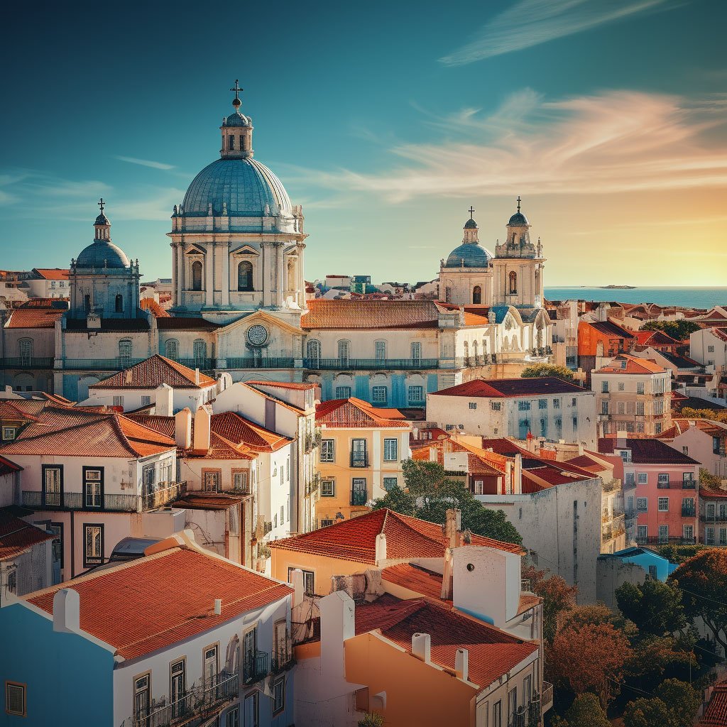 An image featuring one of the cities mentioned in the article, such as a skyline view of Lisbon or Porto. This would highlight the urban beauty of Portugal's cities.