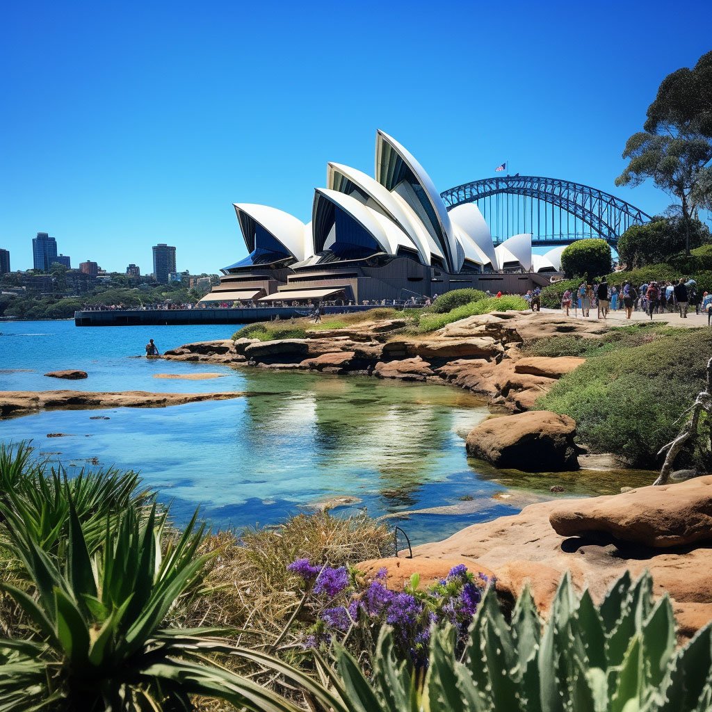 Sydney Opera House, The Rocks, Bondi Beach, Royal Botanic Garden.