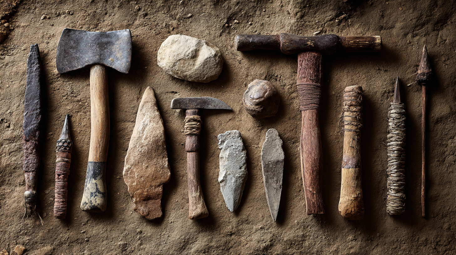 Early Stone Age tools excavated at Melka Kunture in Ethiopia.