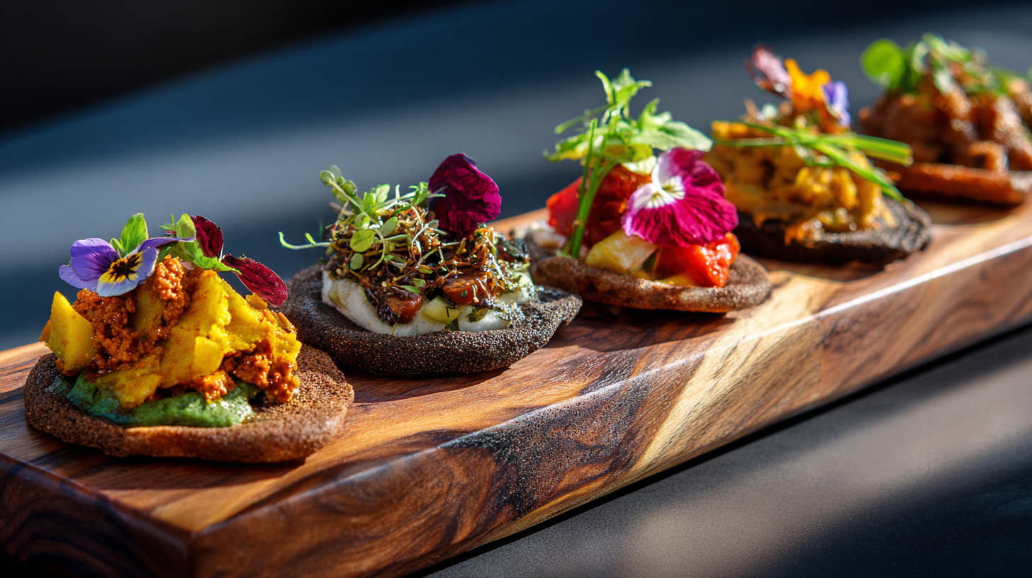 Modern Ethiopian fine dining presentation blending tradition and innovation.