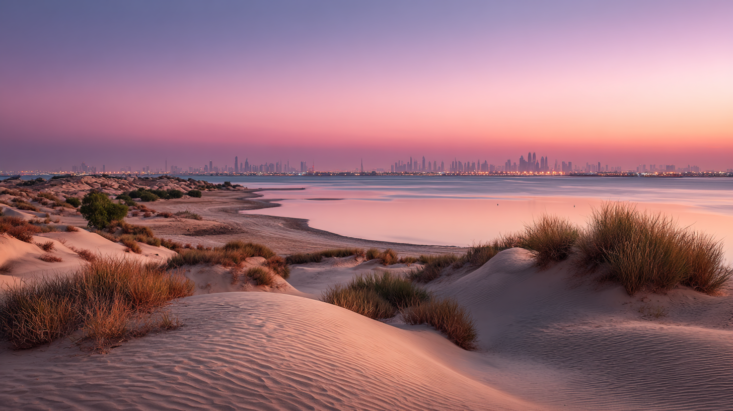 Bahrain tourism attractions shown through wildlife, heritage, and desert landscapes.