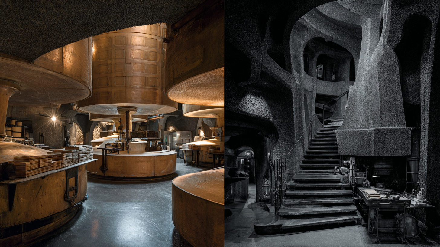 Traditional Gruyère cheese-making paired with the modern HR Giger Museum.