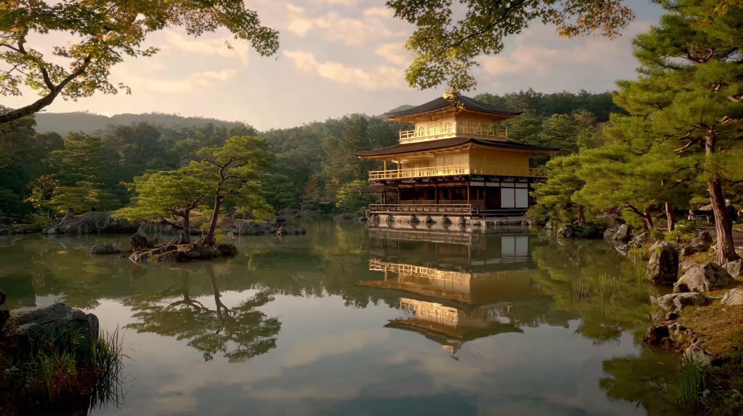 Japanese architecture ancient temple in Kyoto