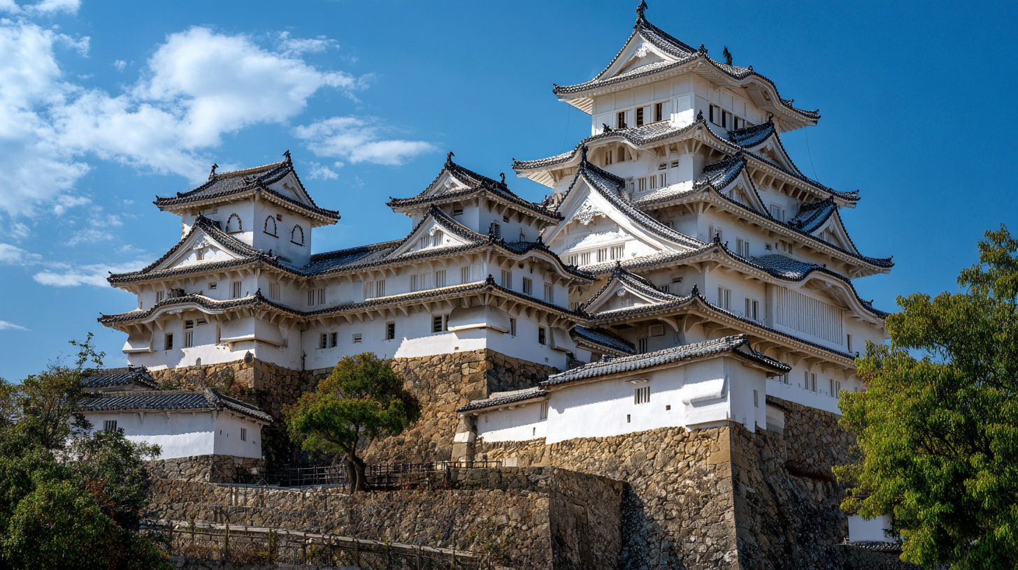Japanese architecture Himeji Castle feudal design