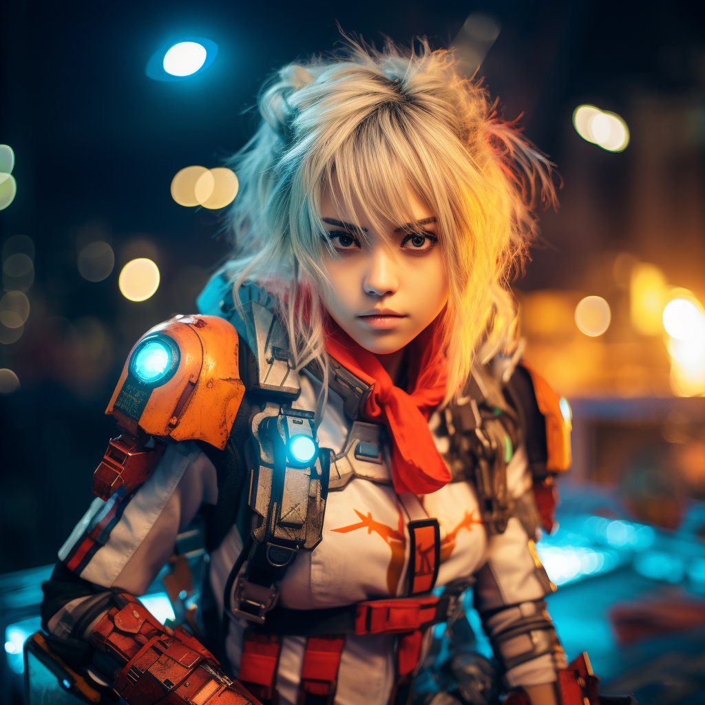 Images of cosplayers dressed as popular anime and video game characters.