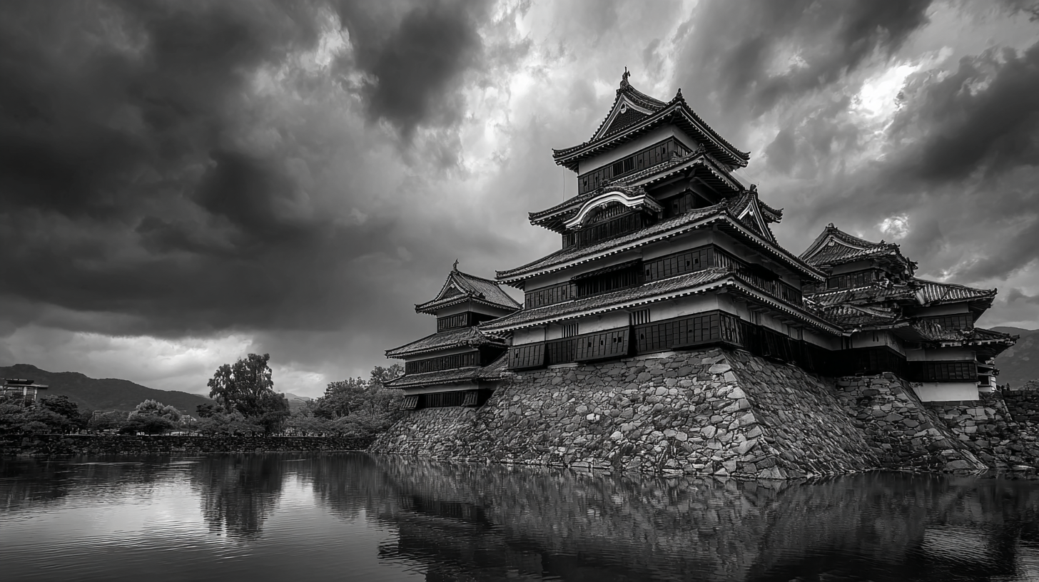 Japanese architecture samurai castles Matsumoto Kumamoto