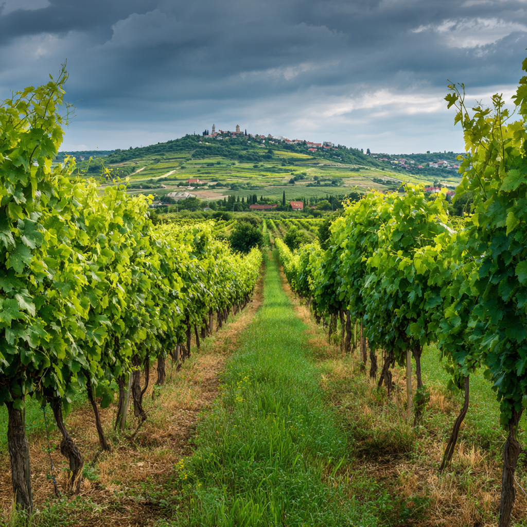 Vineyards of Mikulov Znojmo and Velké Bílovice in Moravia
