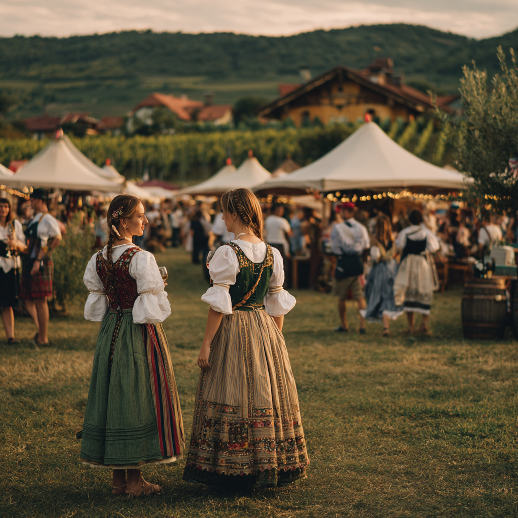 Moravian wine festival celebrating local vintages