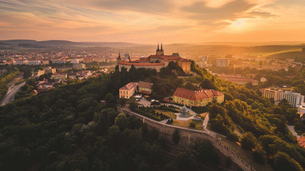Brno travel guide — Špilberk Castle and historic city view