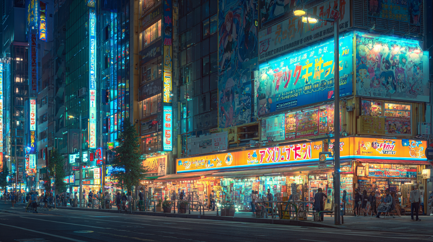 Akihabara Tokyo — Japanese pop culture district with anime shops, gaming arcades and otaku culture