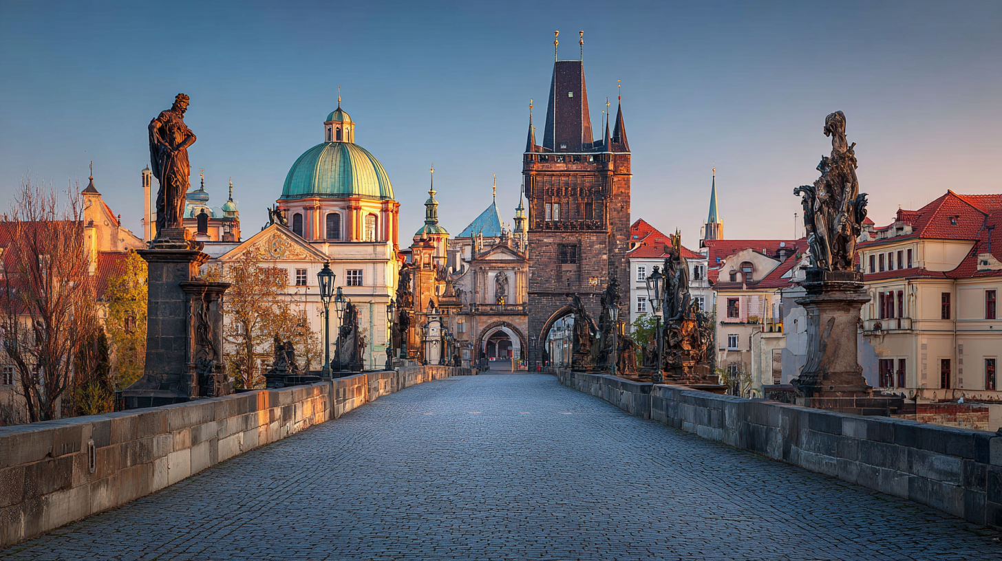 Charles Bridge Prague – Baroque statues and medieval stone bridge