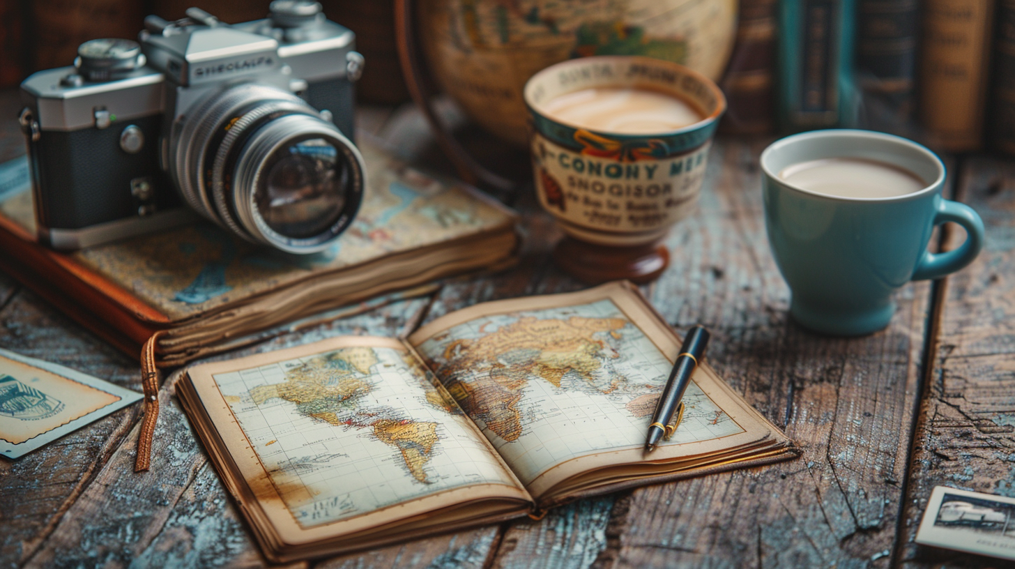 Contact Explore Globe — travel map and communication concept