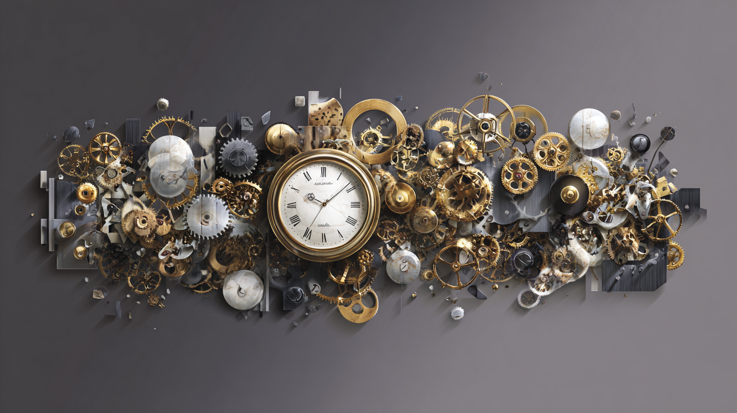 A panoramic still-life representing the heritage and innovation of Swiss watchmaking.