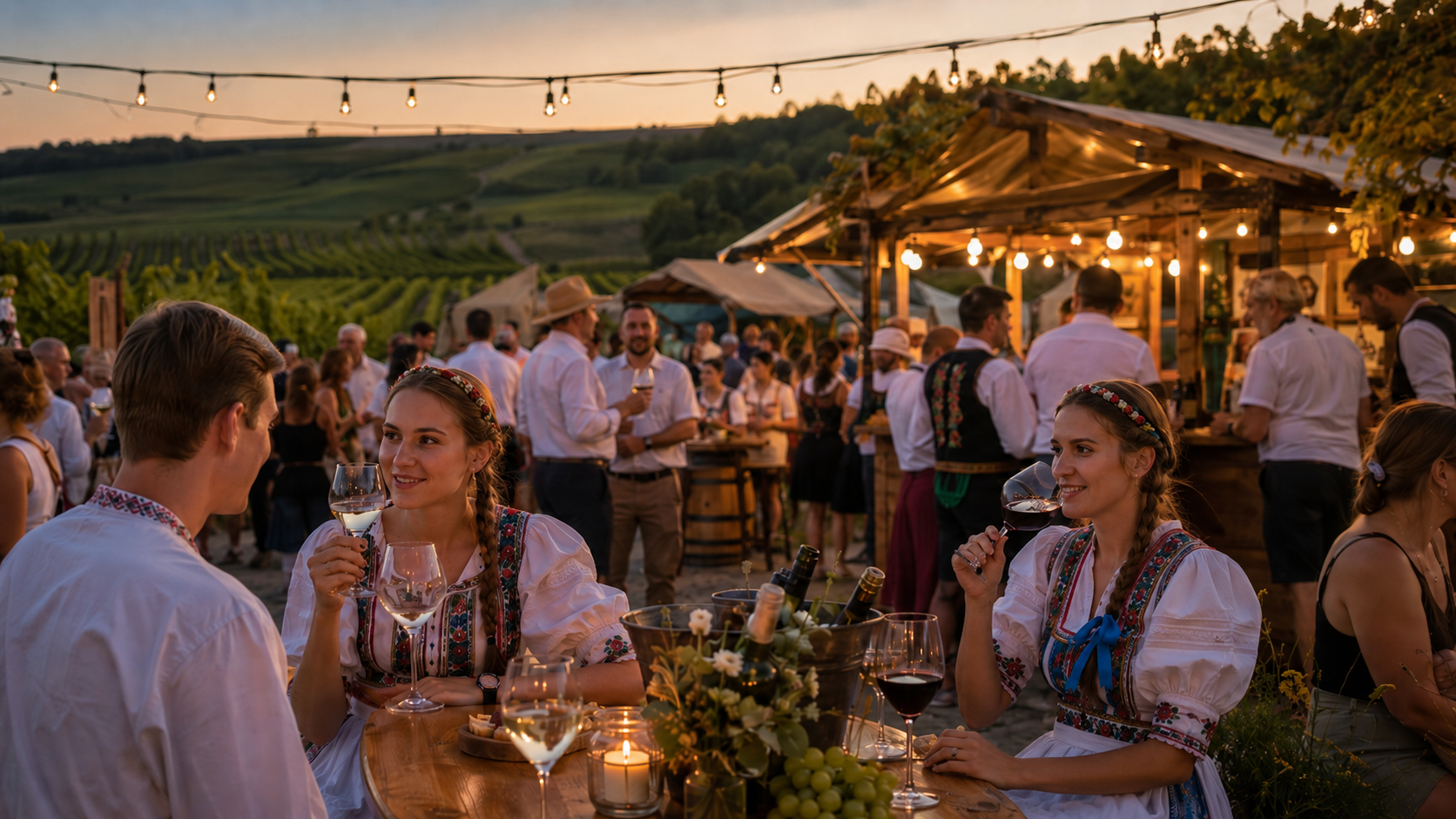 Moravian wine festival celebrating local vintages