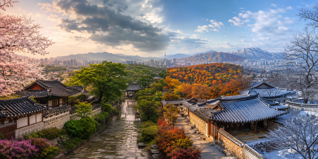 South Korea through spring, summer, autumn and winter